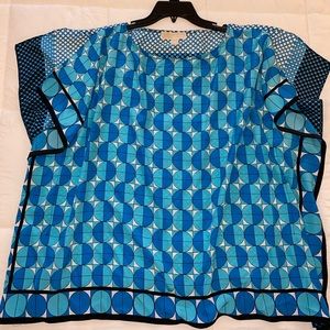 Michael Michael Kors L/XL Blue Blouse